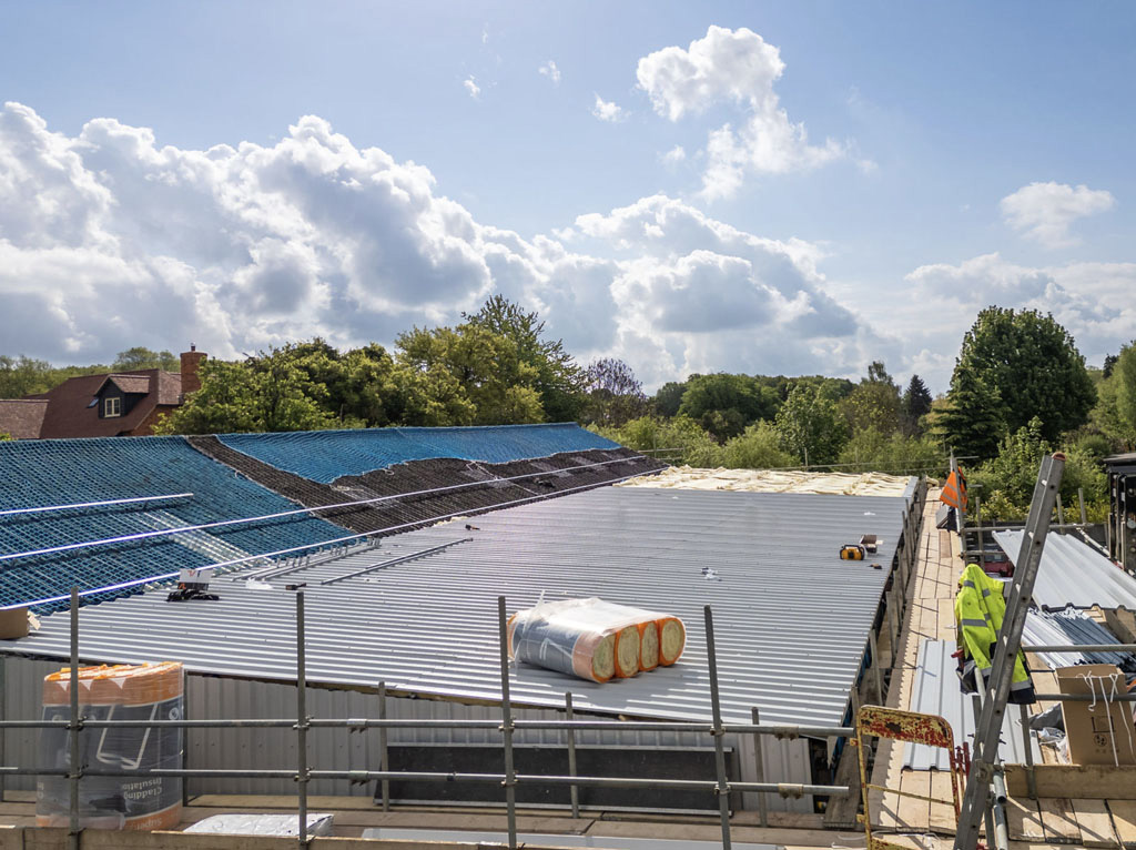 welwyn garden industrial unit roof replacement